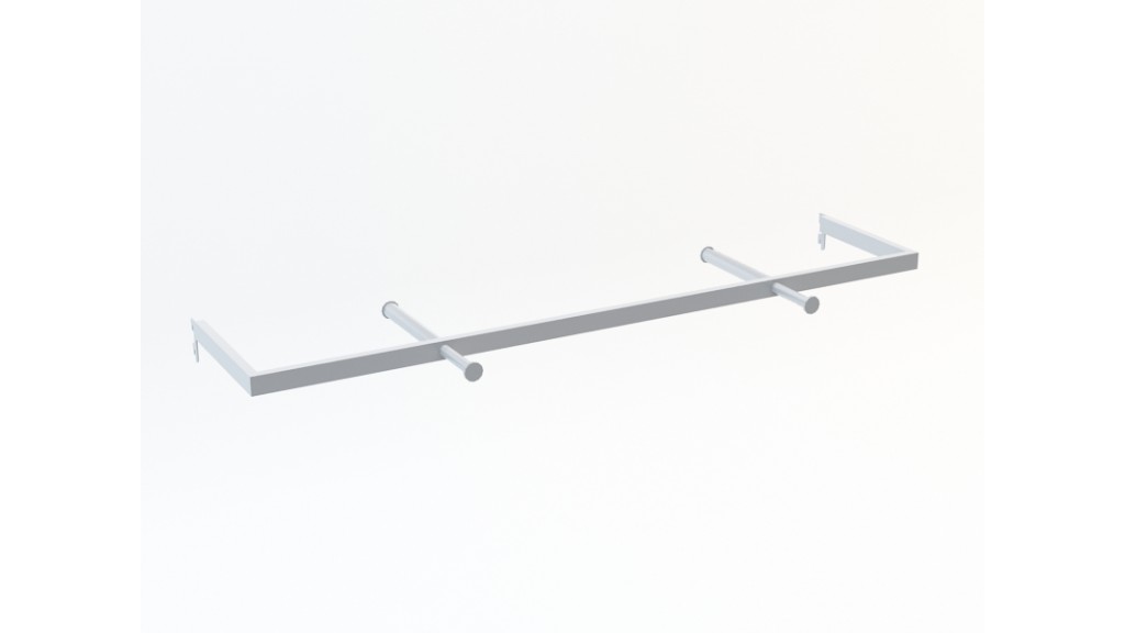 U Type Hanging Arm, 10x40mm, 120cm, Chrome